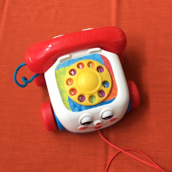 toy phone with eyes
